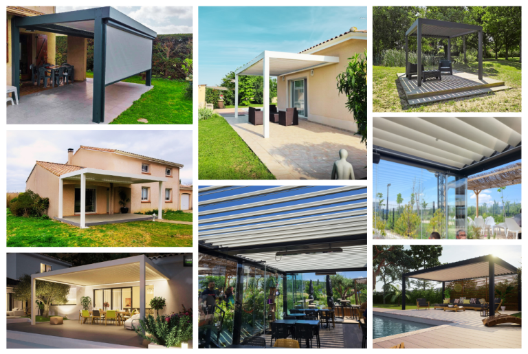 Nouveauté 2023: Pergola hybride en aluminium Gers (32) et Haute Garonne (31)