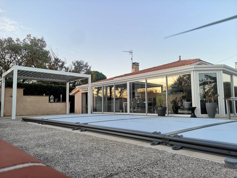 Le duo « Pergola & Véranda » sur mesure réalisée en 6×4 – Saramon (32)