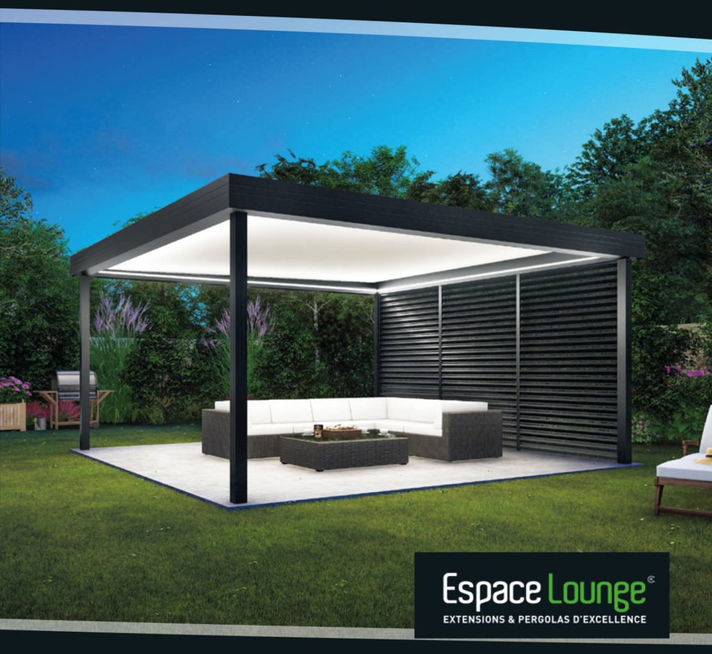 Commandez dès à présent votre pergola Lounge pour le printemps et l'option LED vous sera offerte.