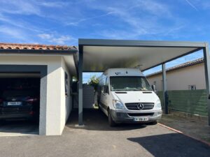 Carport sur mesure pour Camping Car ou Camion Gers Toulouse