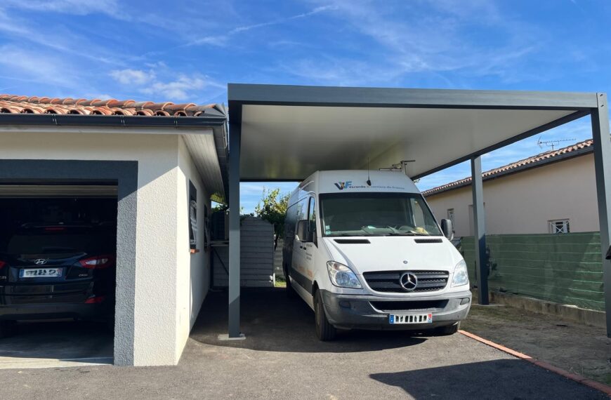Carport sur mesure pour Camping Car ou Camion Gers Toulouse