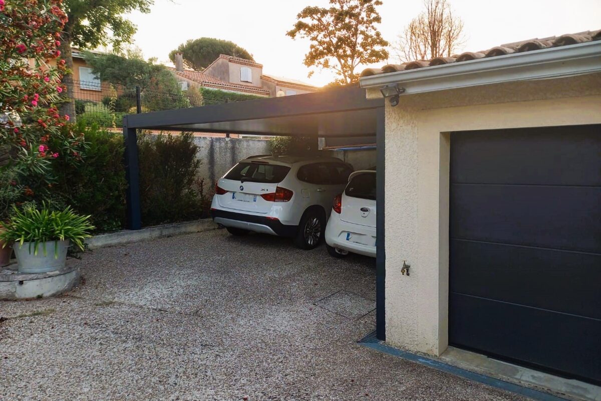 carport avec 2 voitures gers toulouse colomiers