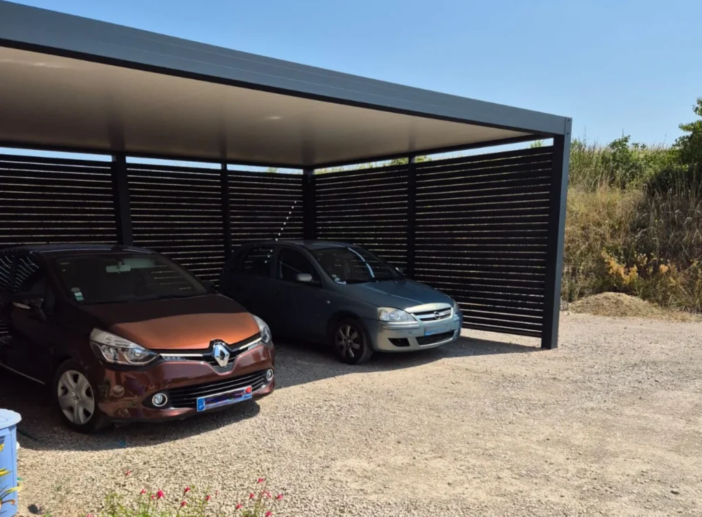 Carport double abri de voitures pour 2 véhicules Gers Colomiers