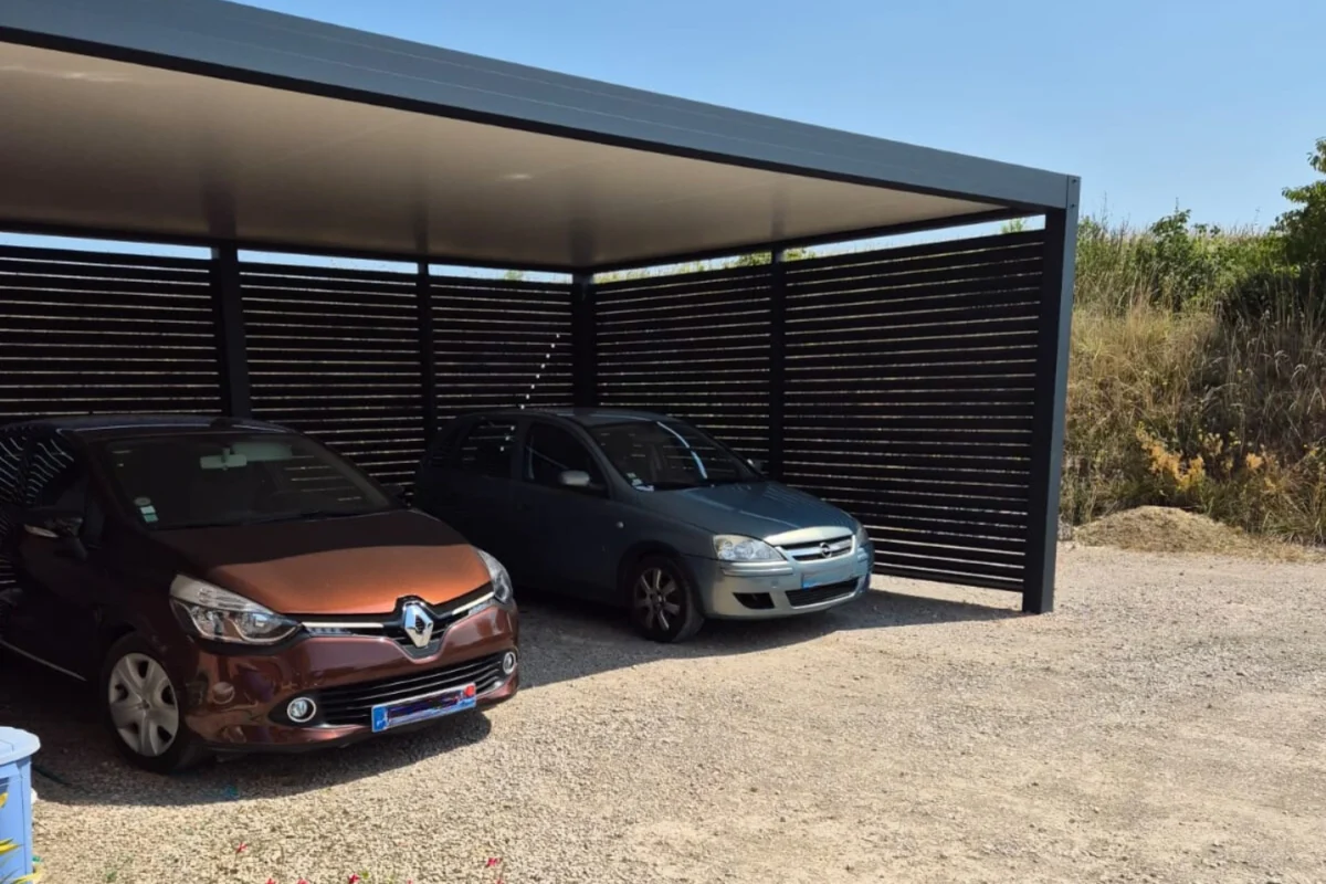 carport double abri de voiture pour 2 véhicules gers colomiers crealu diffusion