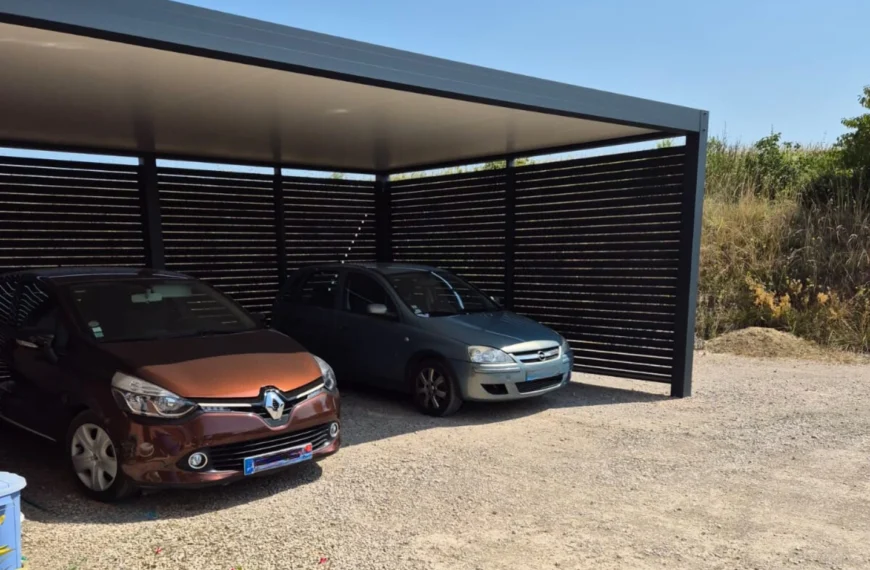 Carport double abri de voitures pour 2 véhicules Gers Colomiers